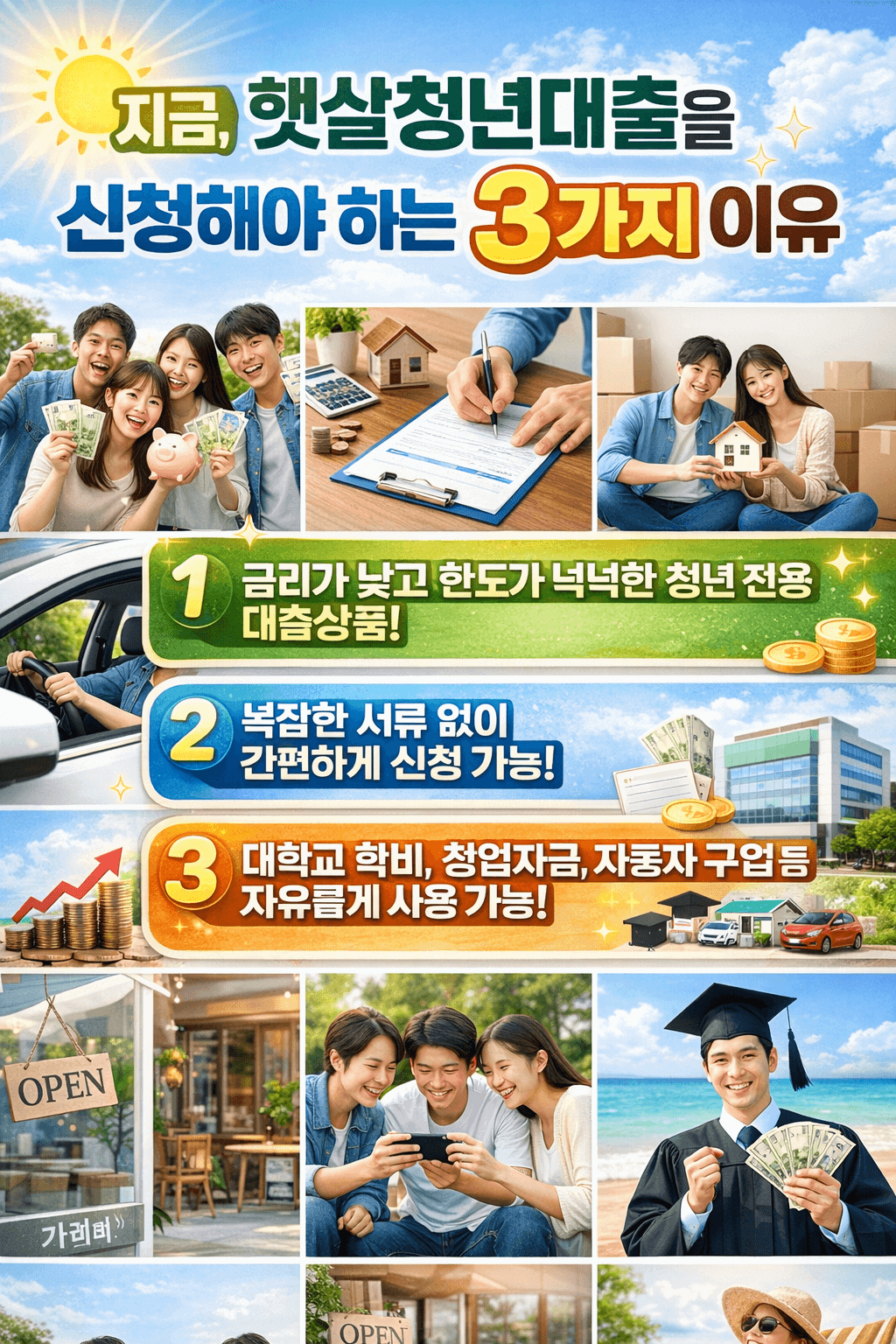 햇살론유스 청년 대출 지금 신청해야 하는 3가지 이유