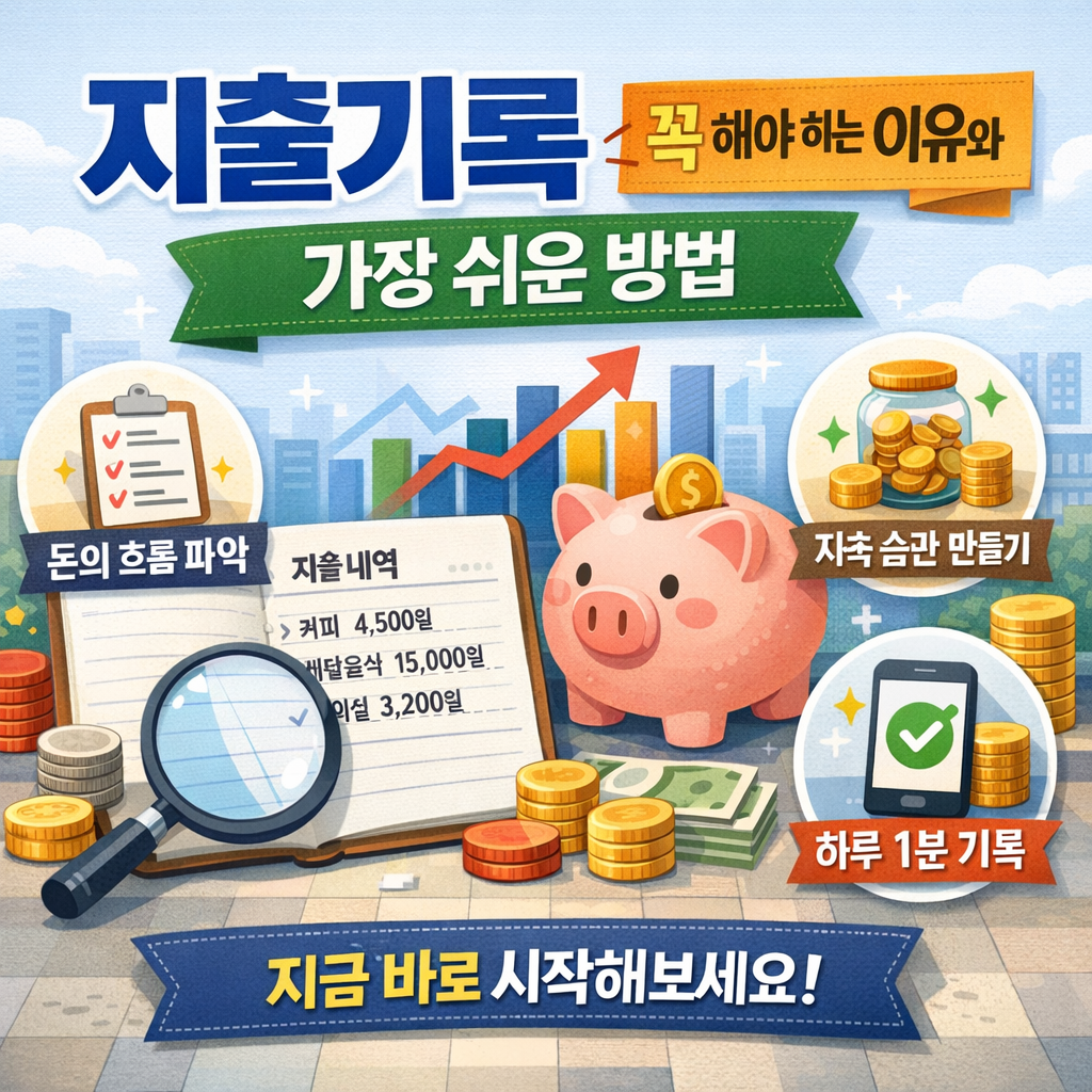 지출기록을 꼭 해야 하는 이유와 가장 쉬운 방법