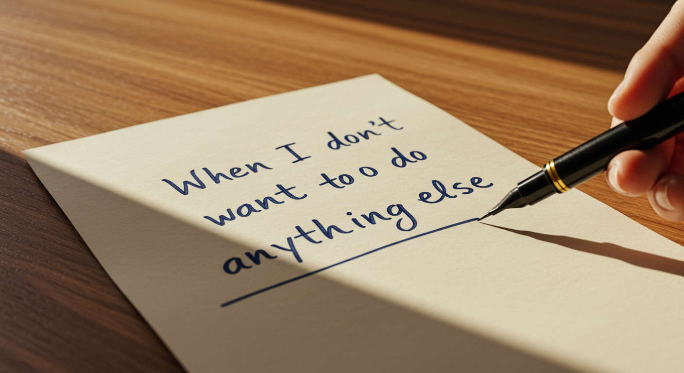 ‘아무 것도 하기 싫을 때’ 다시 시작하는 3분 루틴