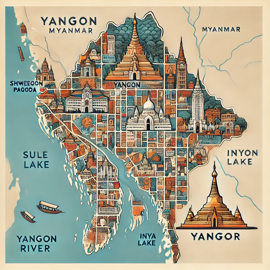 양곤 지역별 특징