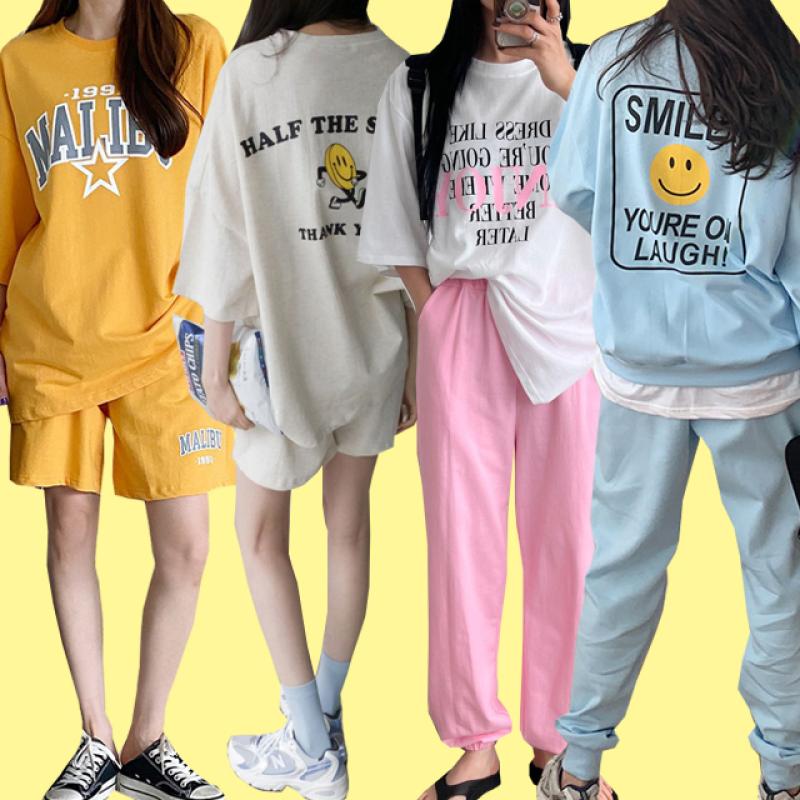 여성 트레이닝세트 빅사이즈 츄리닝 아노락 반팔 반바지 조거 여름 트레이닝복 세트 운동복