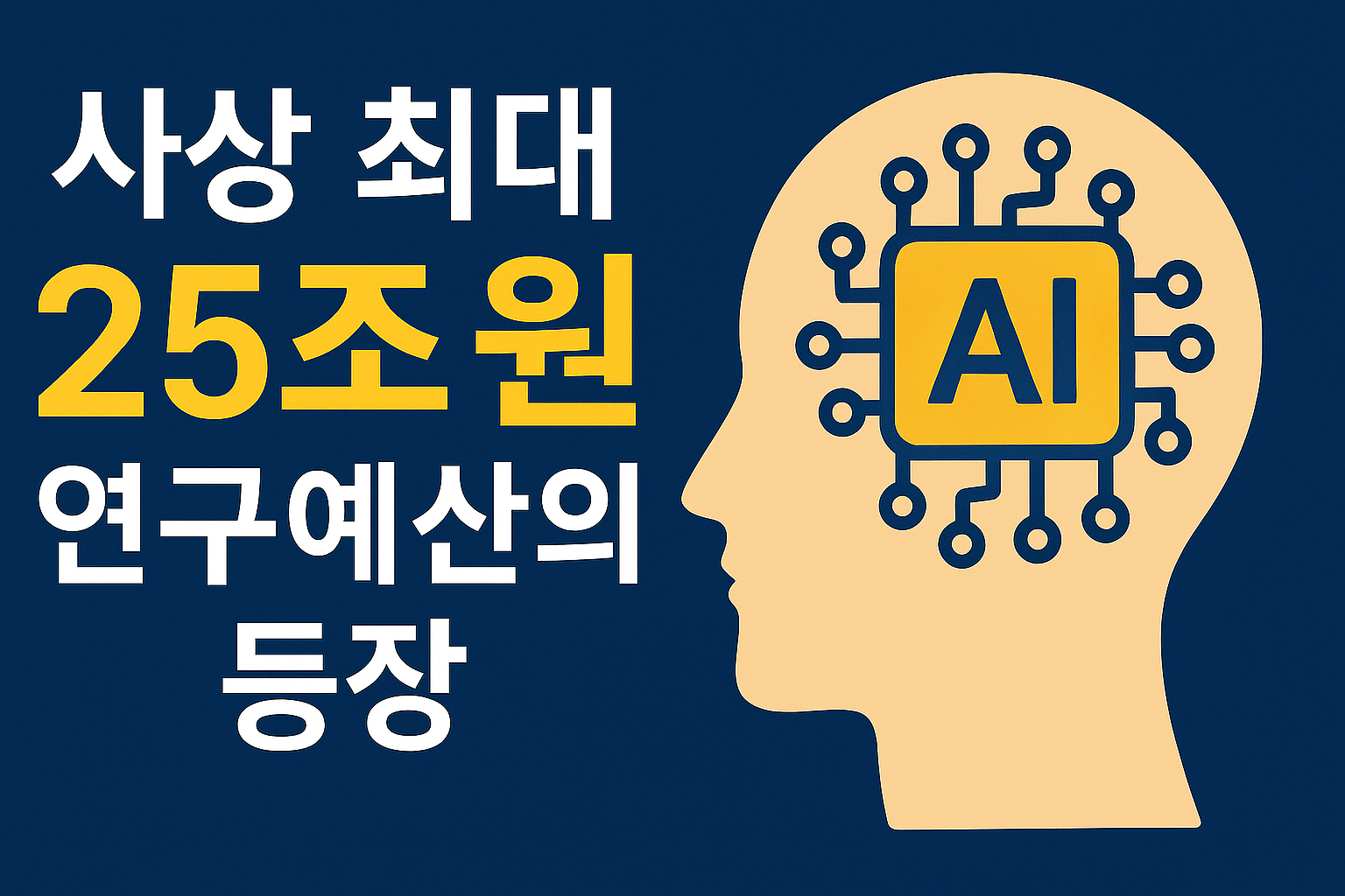 25조원 연구예산, AI에 집중: 한국의 미래 기술 전략 어디로?