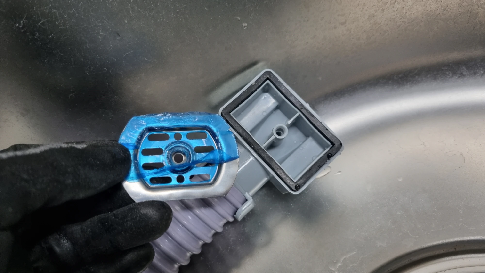 싱크대 옆면 배수관