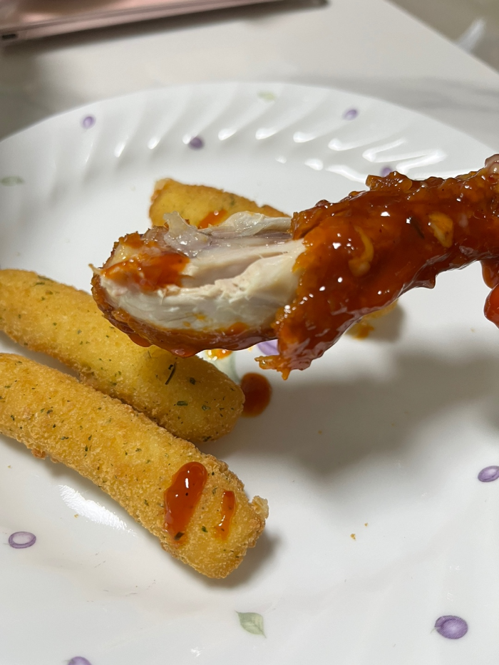 치킨은 잘 튀겨짐