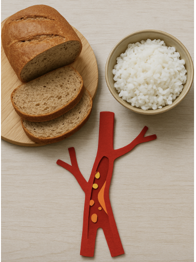 통밀빵, 건강식 아닌가요? 혈관관리에서 밥보다 불리한 이유! 관련 사진