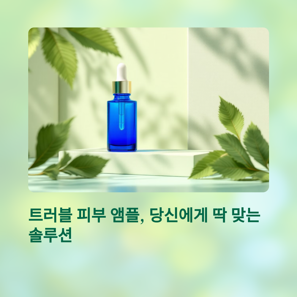 트러블 피부용 앰플 고르는 실전팁