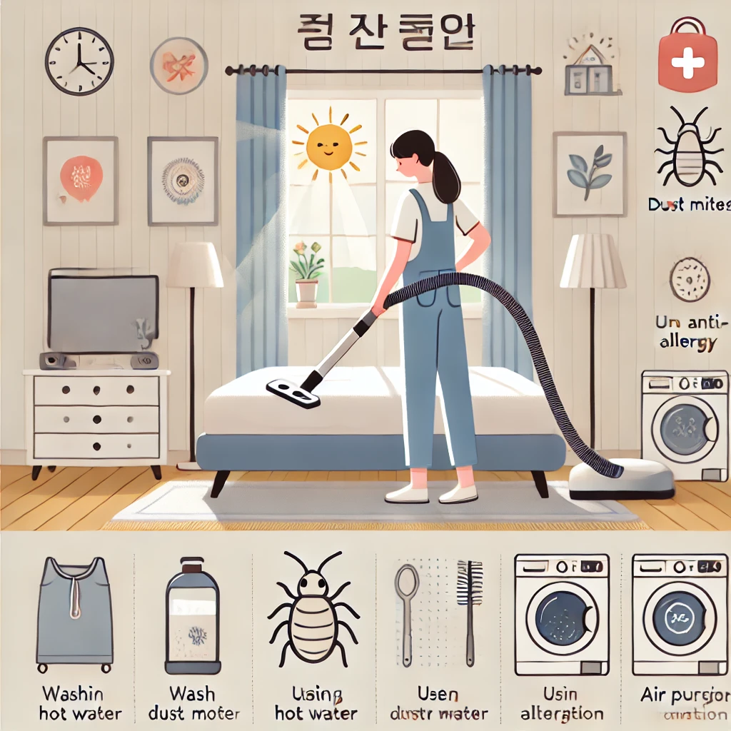 집먼지 진드기 제거, 알레르기 예방 1