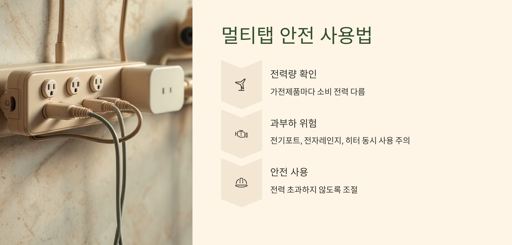 멀티탭 안전 사용법