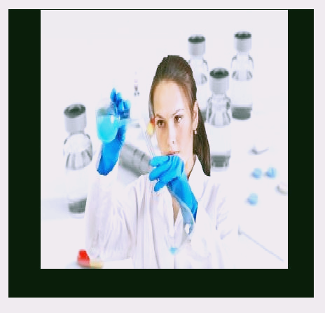 약을 조제하고 있는 여자