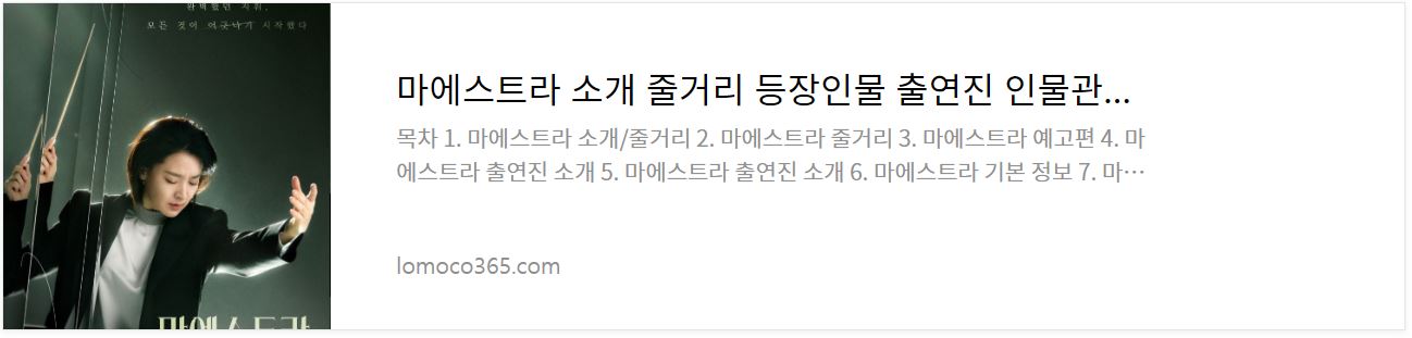 마에스트라_소개글