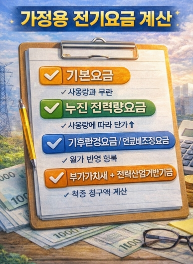 2026 전기요금 개편 언제부터? 적용 시점·대상·계산방법 총정리