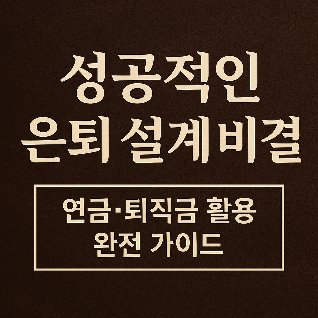 성공적인 은퇴 설계를 위한 연금 및퇴직금 완전 가이드