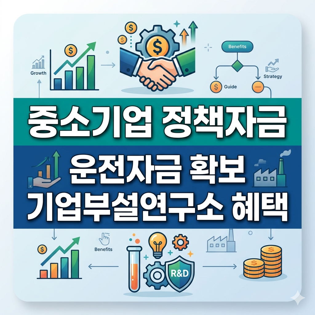 중소기업 정책자금 대출 운전자금 확보 및 기업부설연구소 혜택 활용 실무 가이드