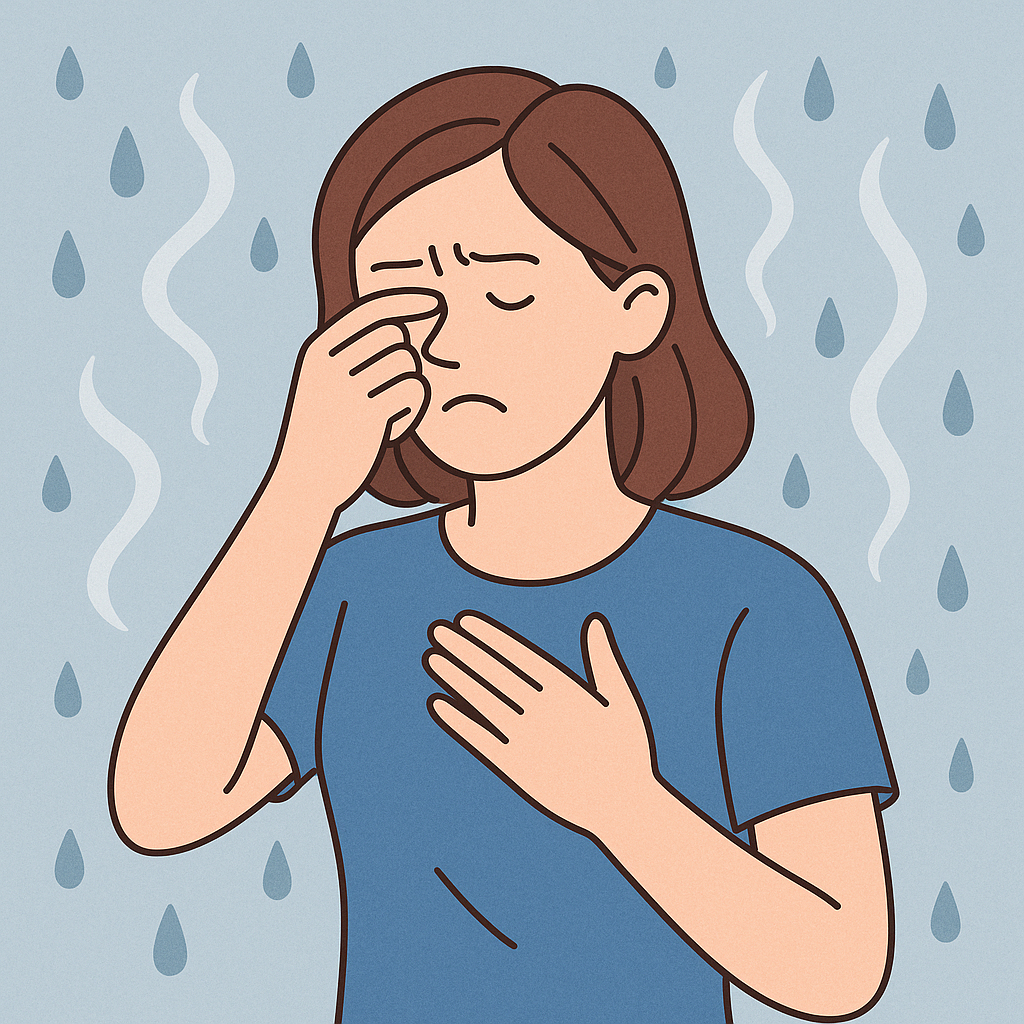 신문지를 신발장에 넣어 제습하는 모습