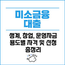 미소금융 창업&middot;운영자금 긴급생계자금 1000만원 신청방법 알아보기