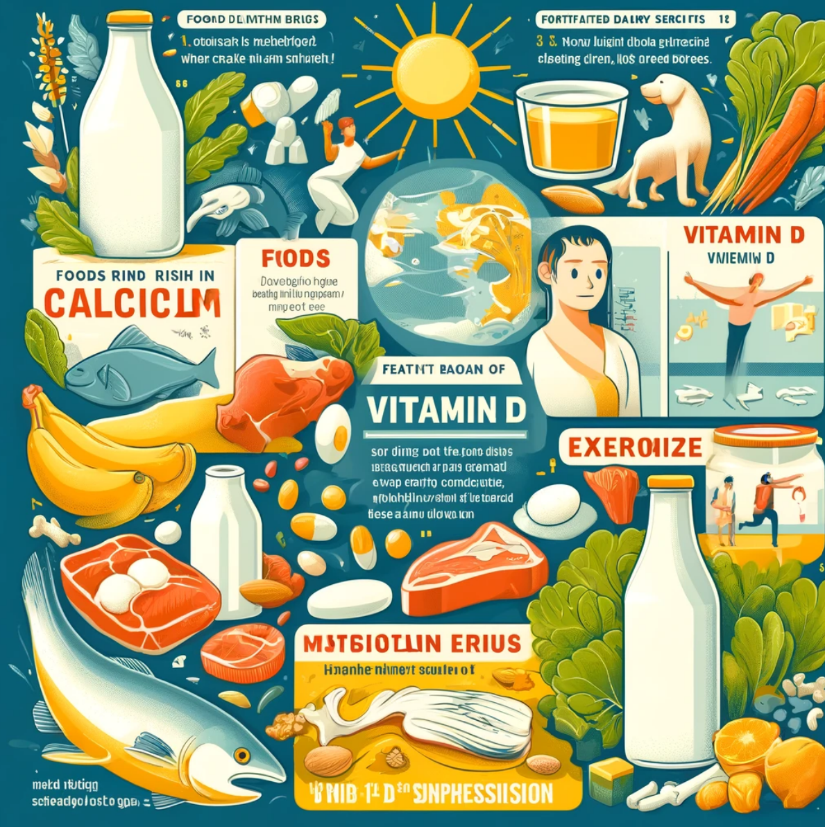 뼈건강 음식 관련 이미지