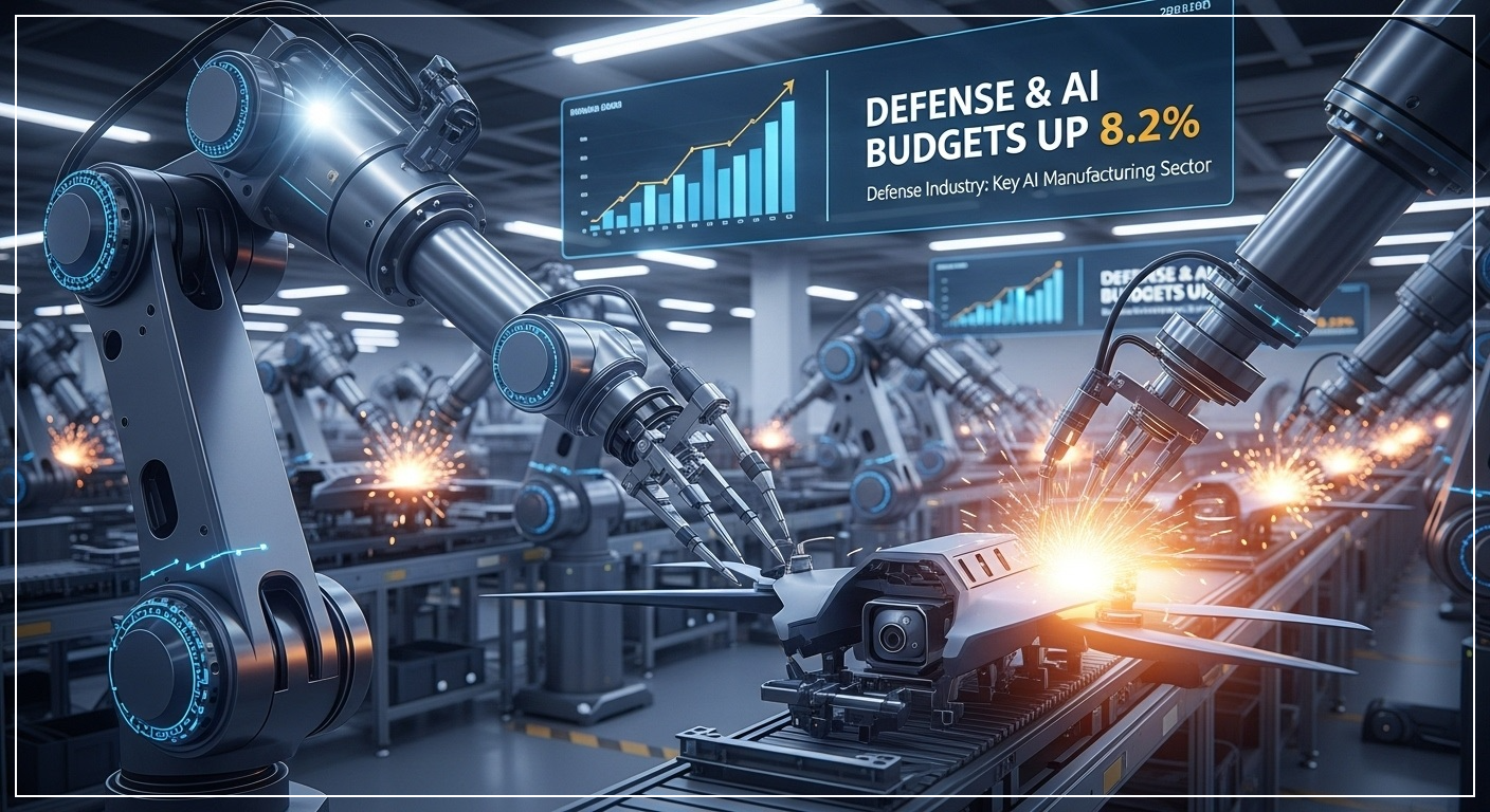 국방·AI 예산 8.2% 증액 – 방산, AI시대 주력 제조업으로 : 코시팅(KST)