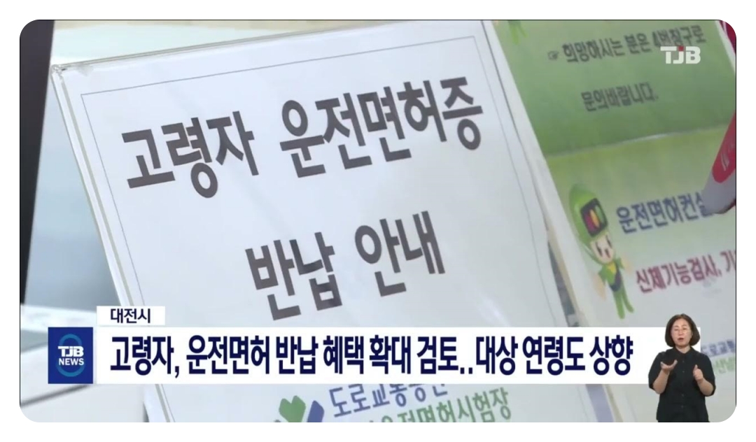 고령 운전자 교통안전 정책과 운전면허 자진반납 필요성
