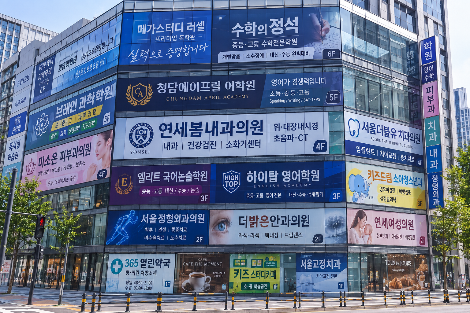 "시각 점령한 시트지 꼼수 간판" 법과 단속의 현실, 지구단위계획의 허점, 도시 브랜드 가치 제고
