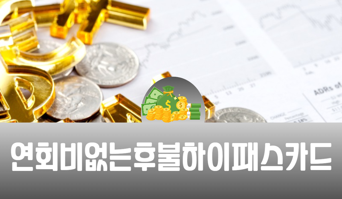 연회비없는 후불하이패스카드