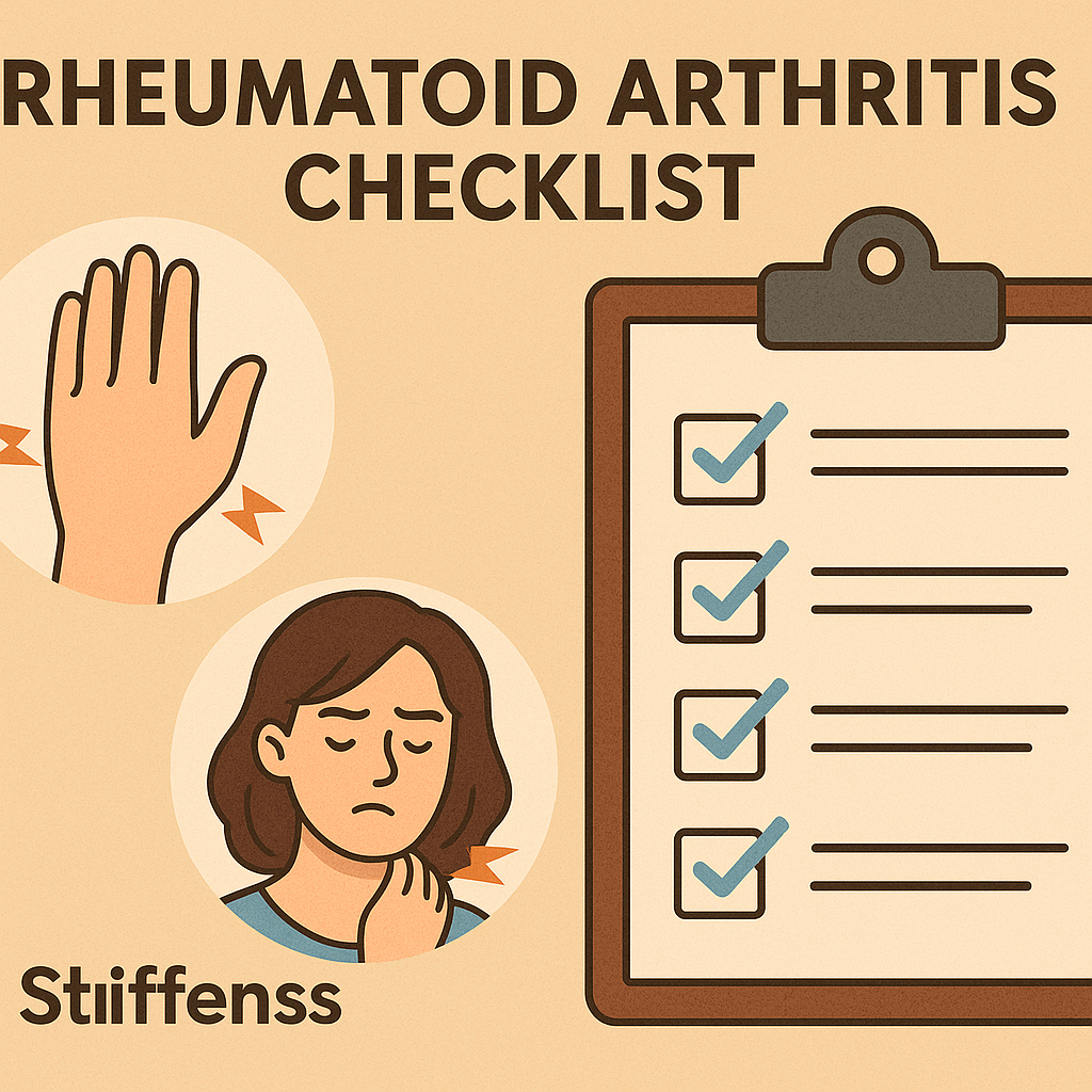 류마티스 관절염 자가진단 체크리스트