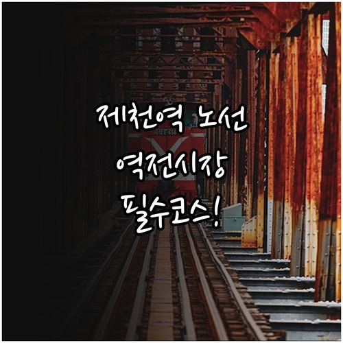 제천역 열차 노선 정보와 역전시장 먹..