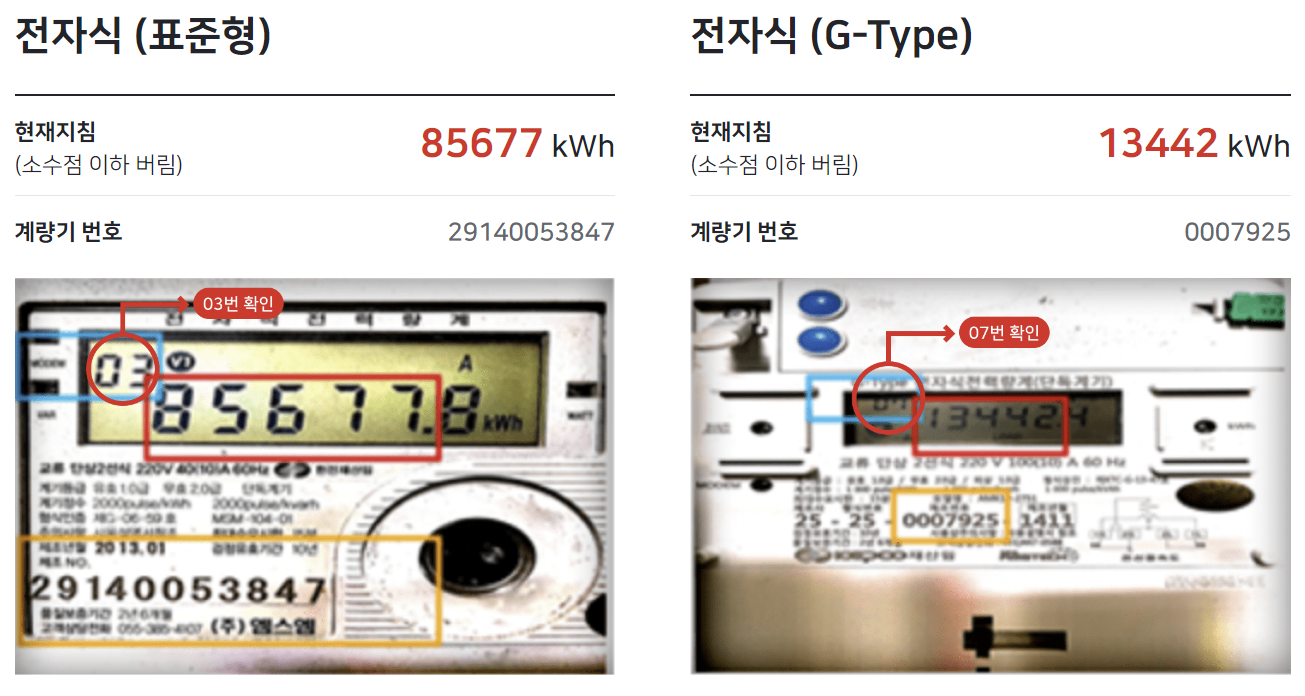 한전 계량기 확인방법