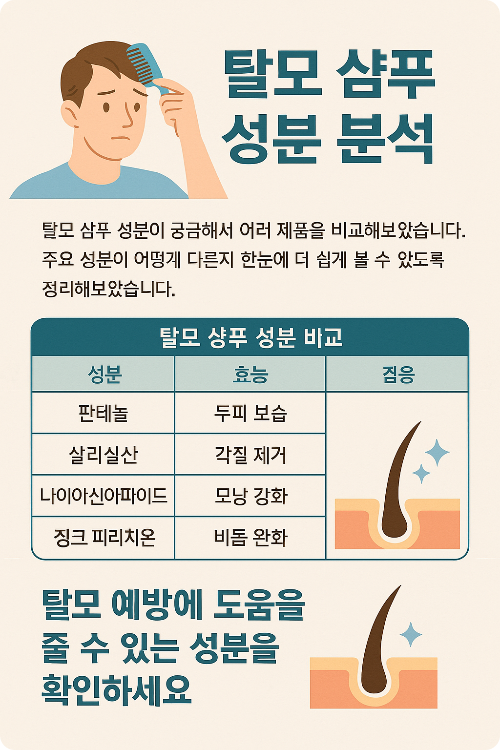 탈모샴푸 성분분석