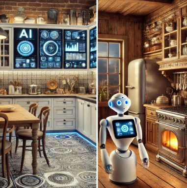 AI가 주방에 들어오는 모습