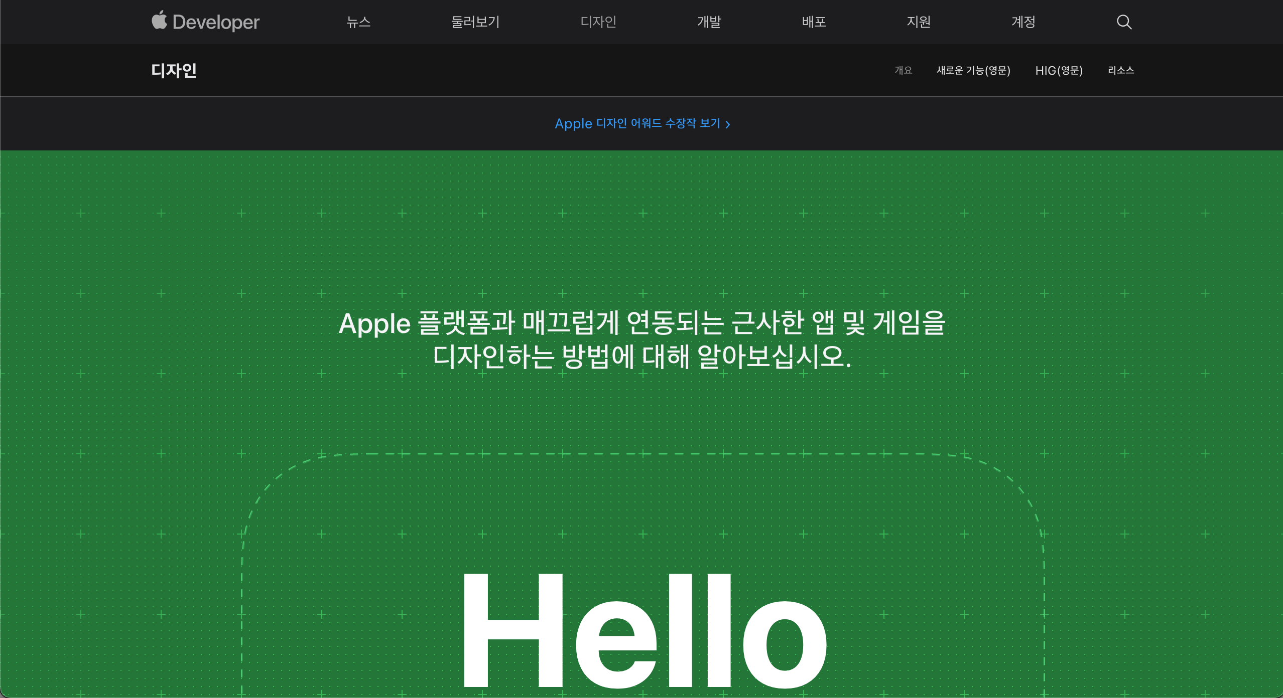 ios 디자인 사이트 인트로