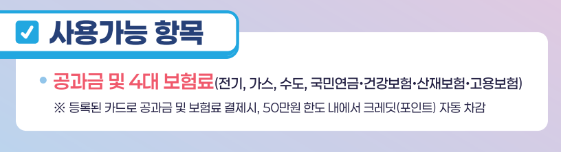 사용가능항목