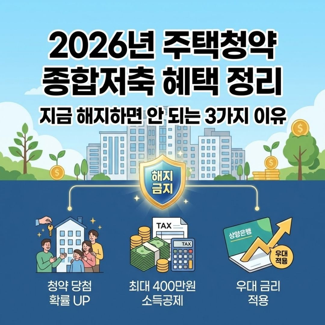 2026 청약통장 금리 인상 총정리ㅣ연 4.5% 시대&amp;#44; 해지 대신 유지가 답