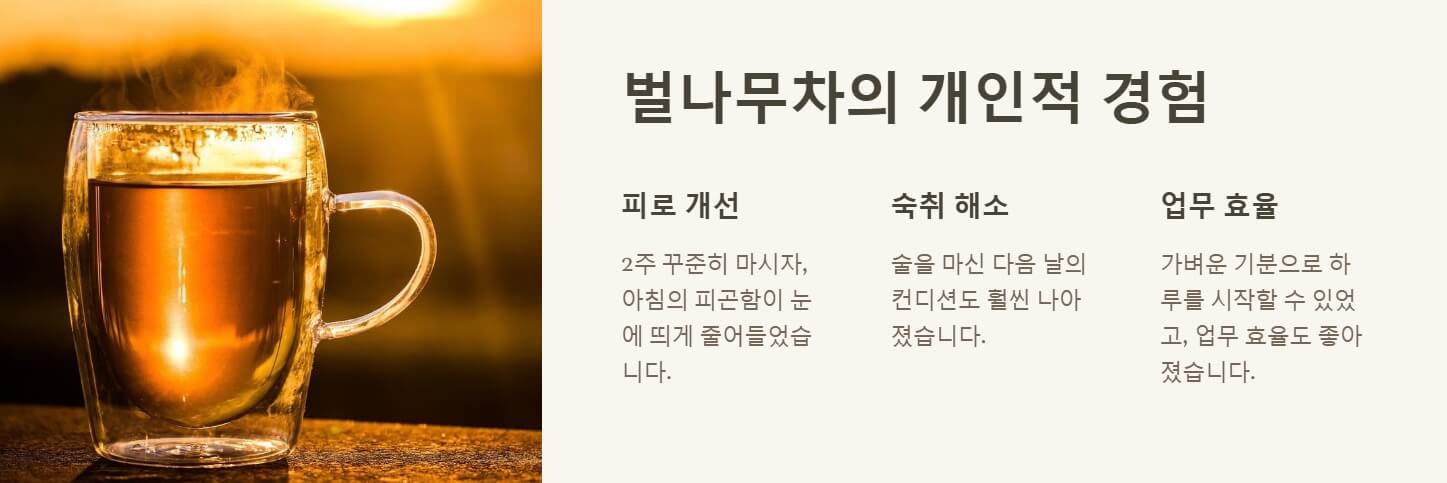 벌나무 효능 끓여먹는 방법