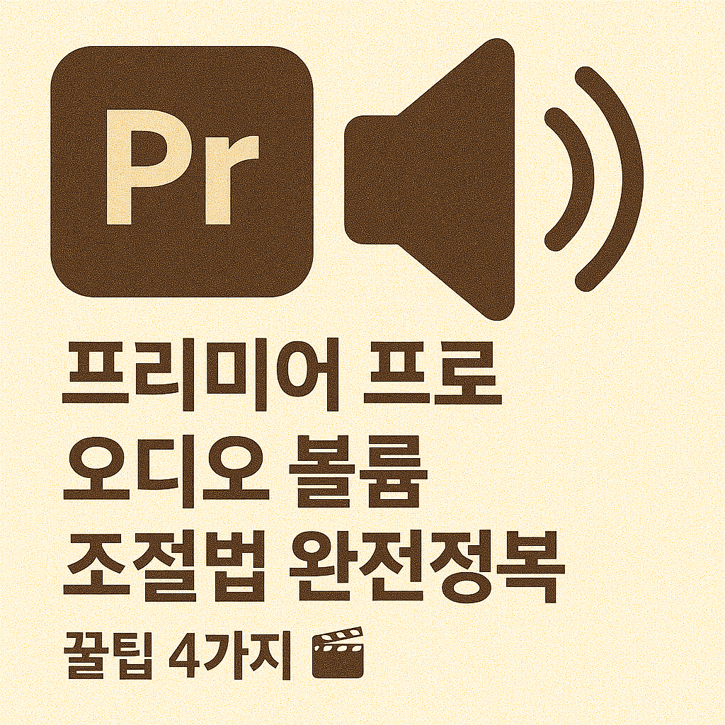 어도비 프리미어 프로 오디오 볼륨 조절법 완전정복! 꿀팁 4가지 🎬