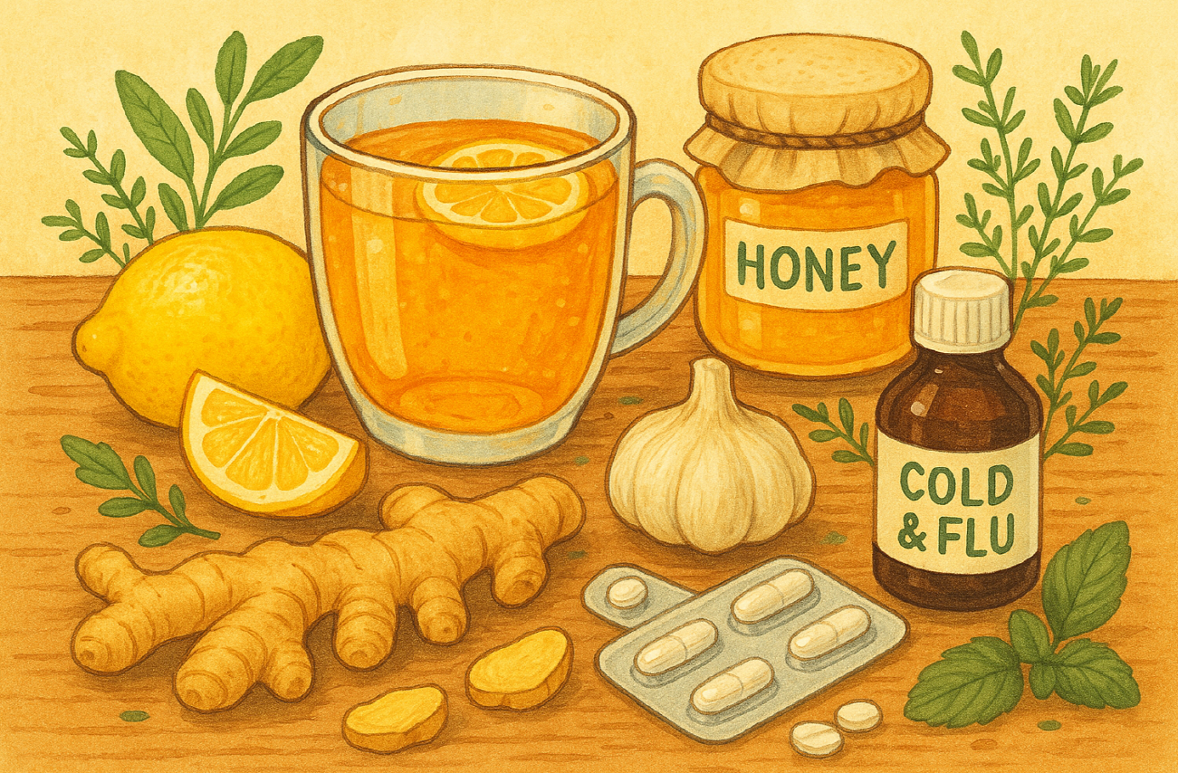 감기와 독감의 차이와 처방법 사진