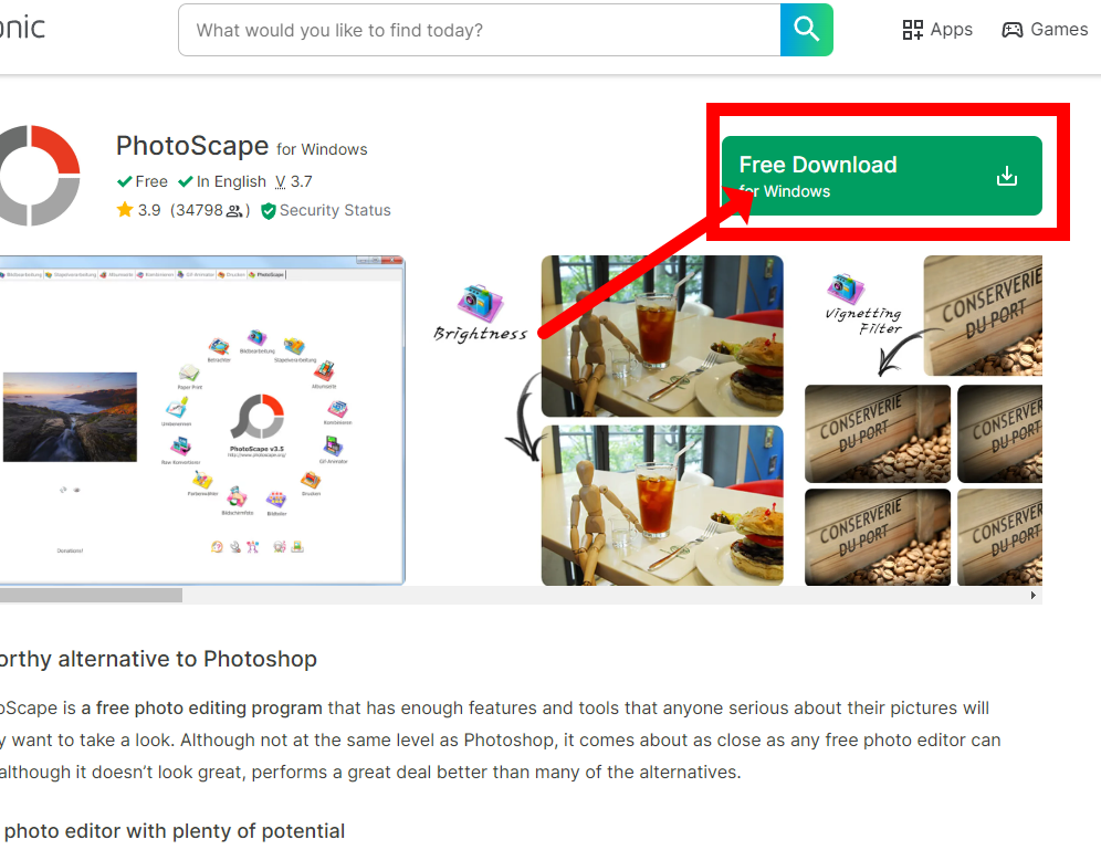 포토스케이프 무료 다운로드