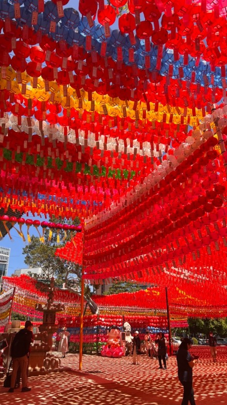 매년 부처님 오신날에는 조계사에서 연등회 를 통해 빛을밝힌다