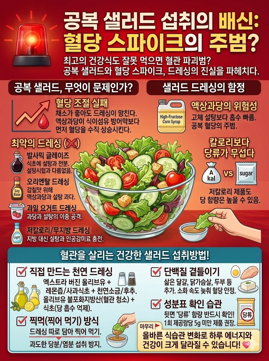 공복샐러드 혈당 스타이크 주범 사진