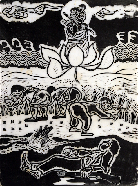 홍성담 작가님의 판화 사진입니다.