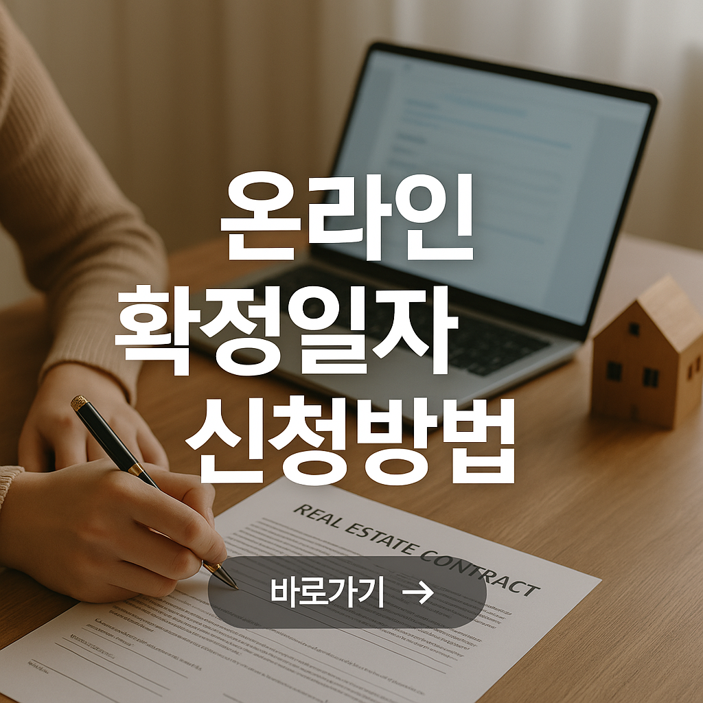 확정일자 신청 온라인으로도 가능!!