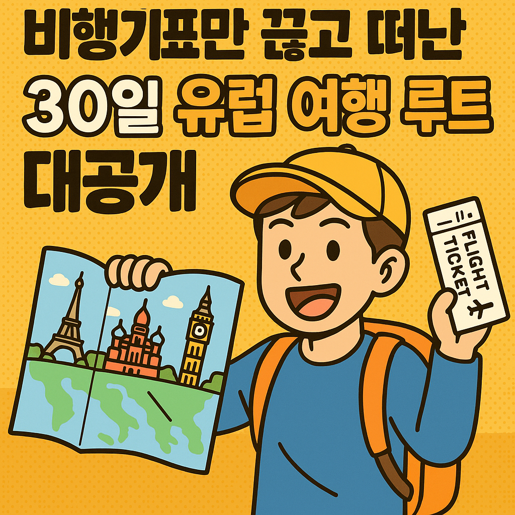 비행기표만 끊고 떠난 30일 유럽 여행 루트 대공개 관련사진