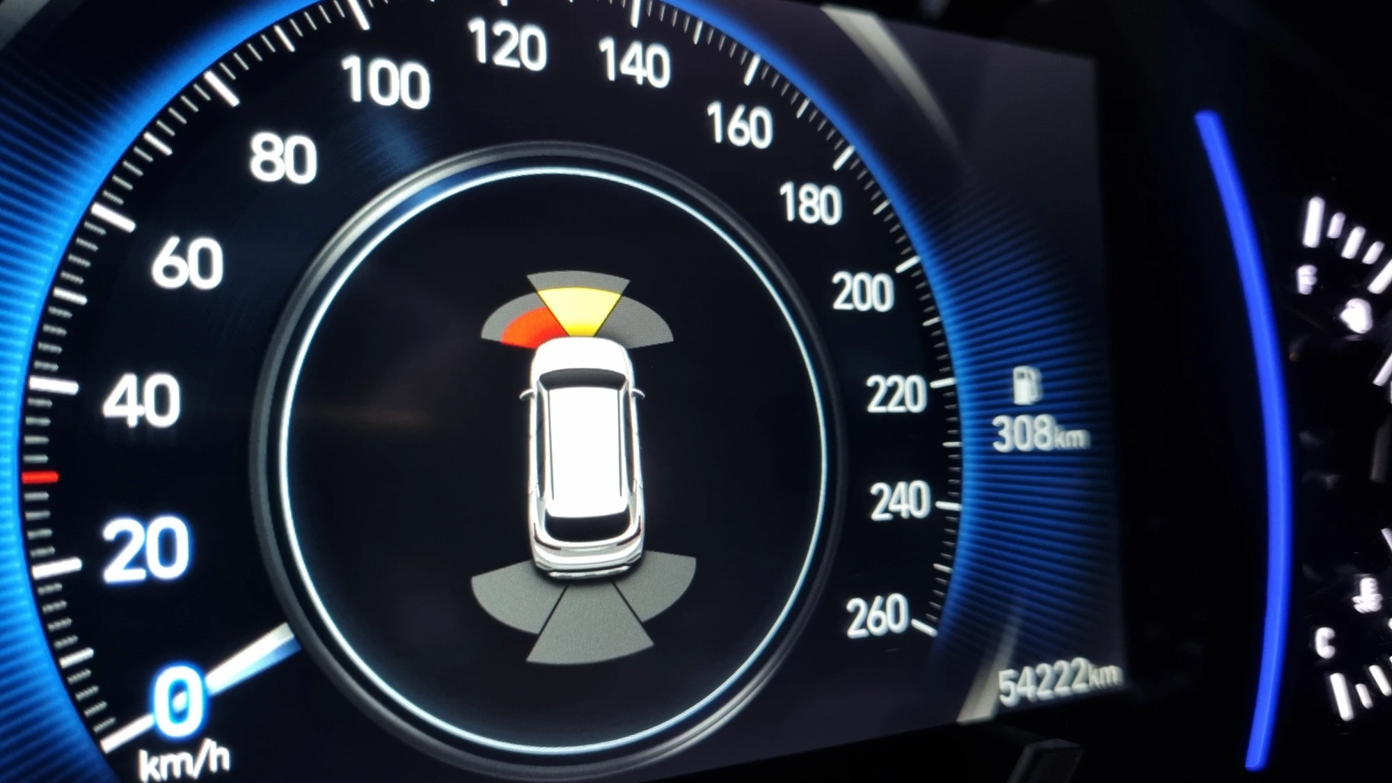 주차감지 센터 작동 모습