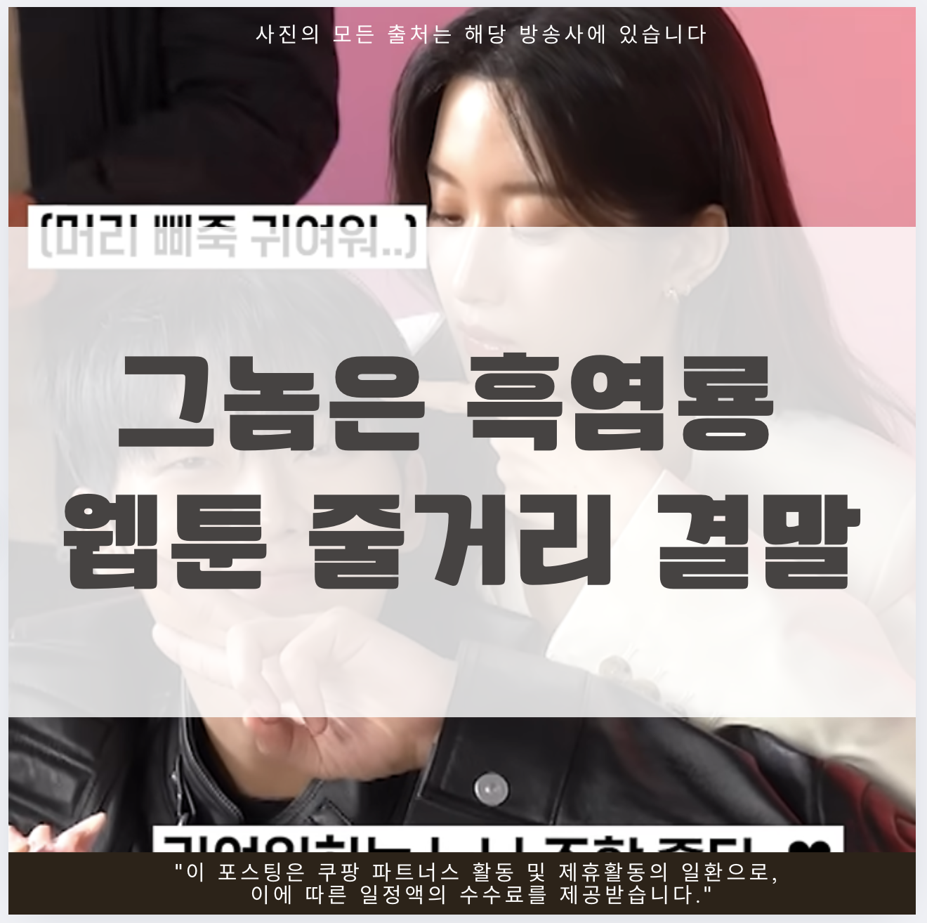 드라마 그놈은 흑염룡 웹툰 줄거리 결말