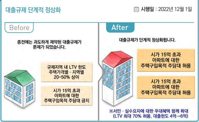 대출규제 단계적 정상화-표