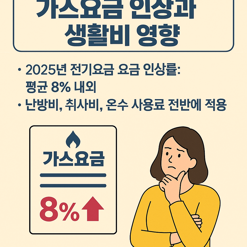 가스요금 인상과 생활비 영향