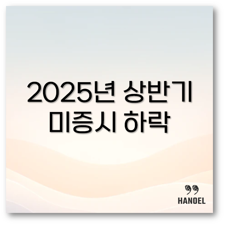 2025년 상반기 미증시
