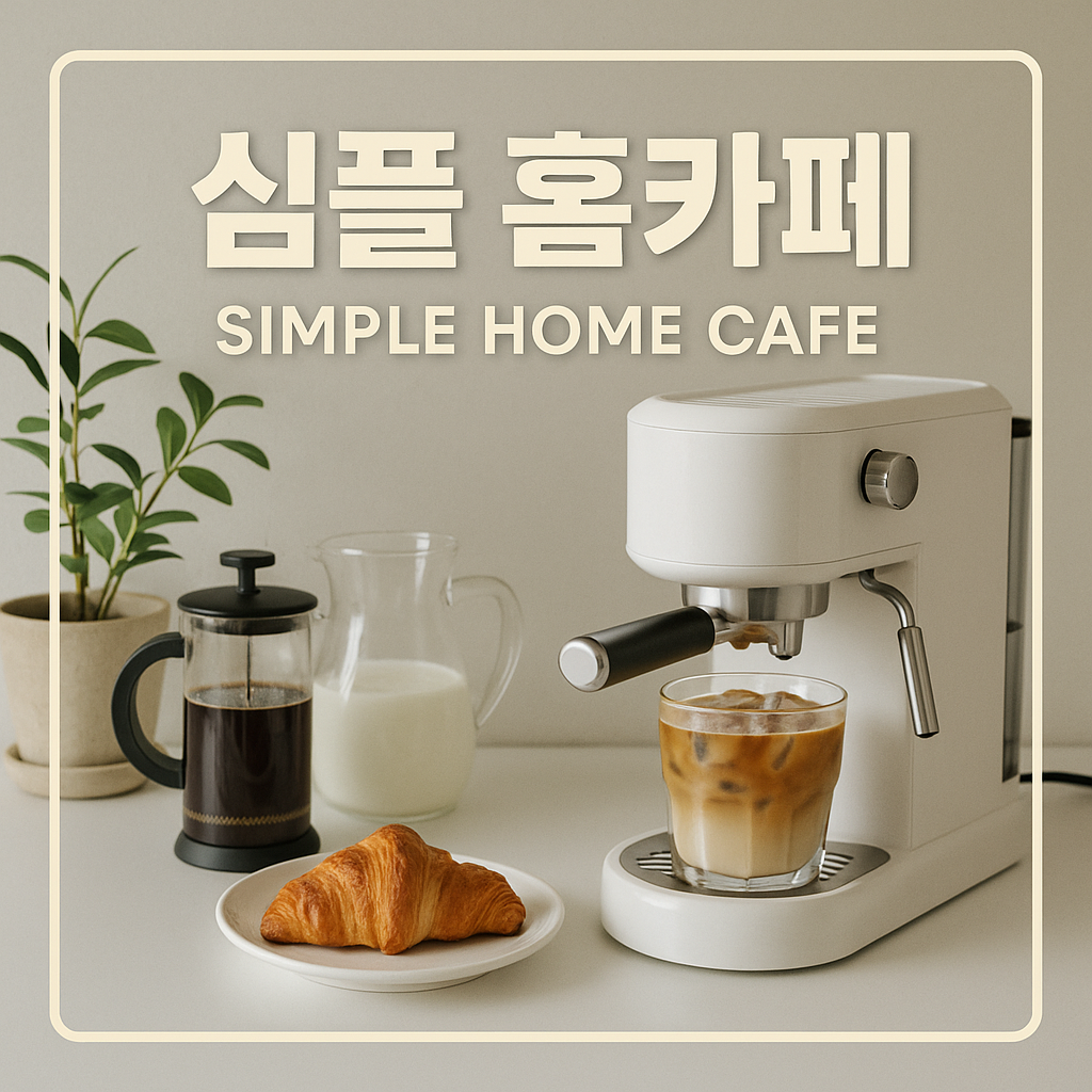 심플한 홈카페 테마 연출