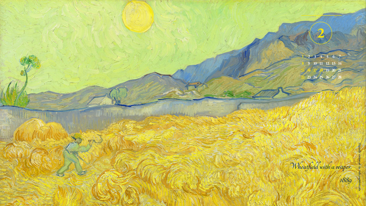 08 수확하는 사람 A - 2026년2월 달력배경화면