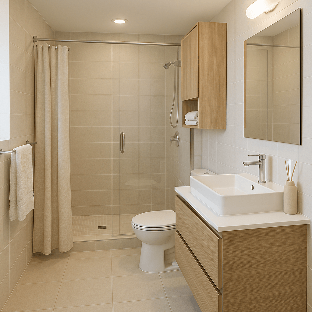 쾌적한 욕실을 위한 인테리어