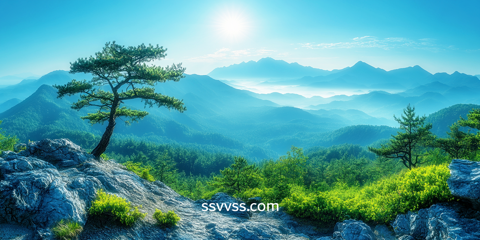 백덕산의 사계절